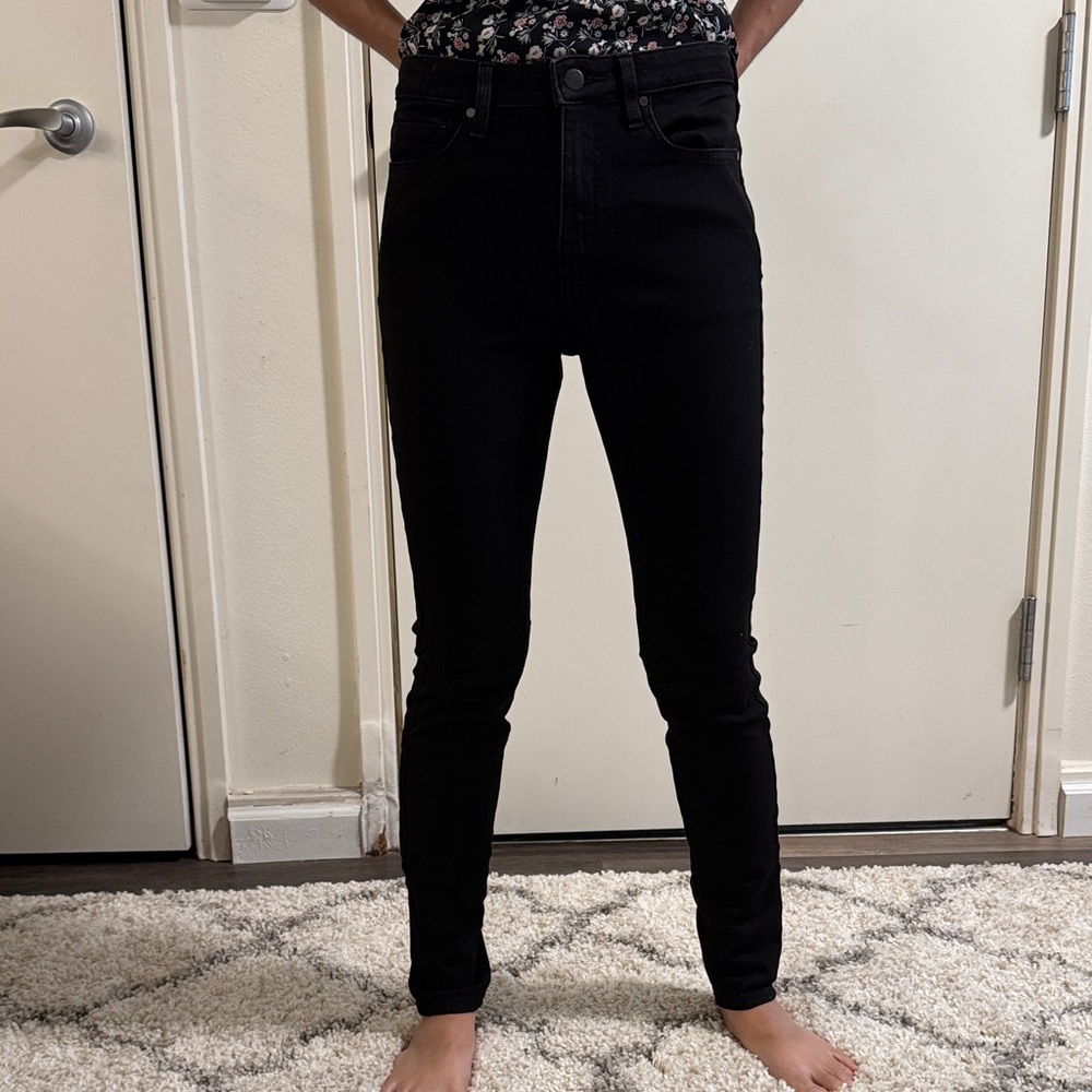 Japan’s Muji Black High Rise Women's Black Jeans